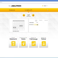 Logbuch Website der Firma Jablotron für Car Tracking