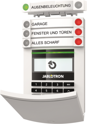Bedienung für Alarmanlage
